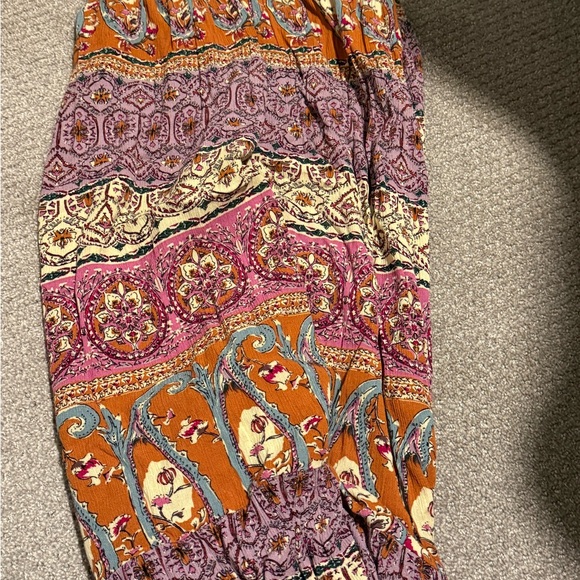 Bohemian maxi skirt with pockets - Picture 4 of 4